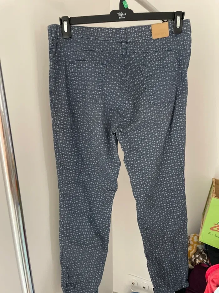 Pantalon enduit bleu 42 - photo numéro 4