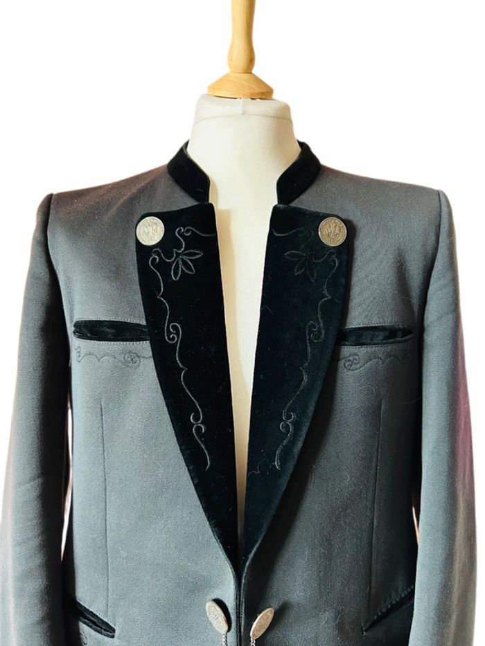 🔘Magnifique blazer autrichien traditionnel pure laine vierge Austrian tyrolean pure new wool blazer🔘 - photo numéro 5