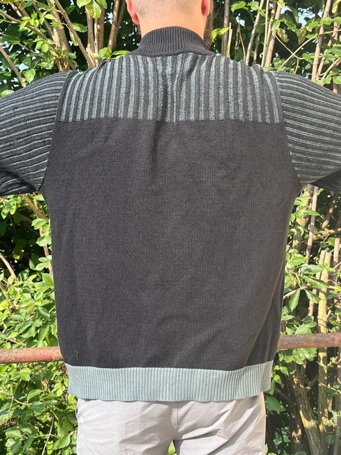 Veste gilet chaud avec fermeture éclair Lee Cooper - noir et gris - photo numéro 8