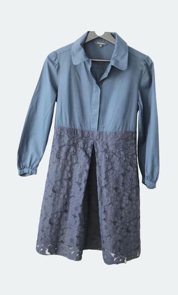 Robe chemise avec dentelle - Tara Jarmon - #000001_00063