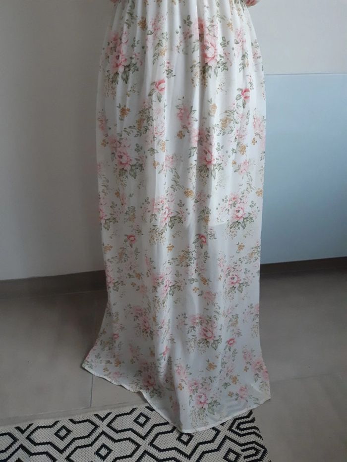 Robe longue fleurs Papillonne T40 - photo numéro 5