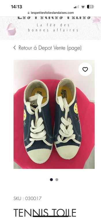 Tennis toile Smiley World