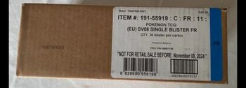 Mokemon Ev8 La Case de 36 boosters sleeves en Français