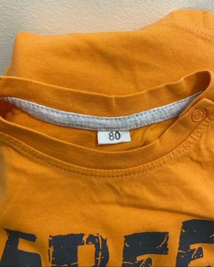 T-shirt manches courtes orange koala bébé garçon 18 mois 80 Zeeman - photo numéro 3