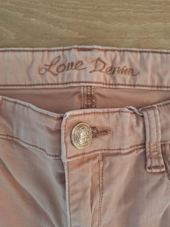 Jean vieux rose Love Denim femme 40 L - photo numéro 7