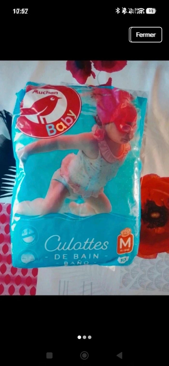 Paquet de couches piscine neuves