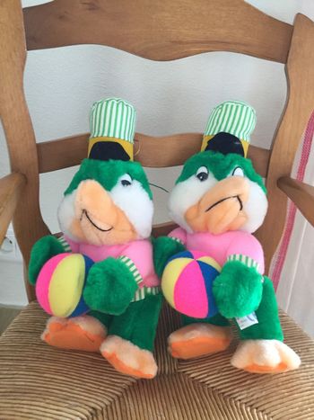 Lot de 2 peluches pingouins