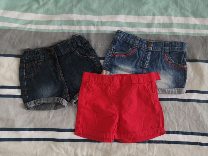 Lot de 3 shorts 18 mois