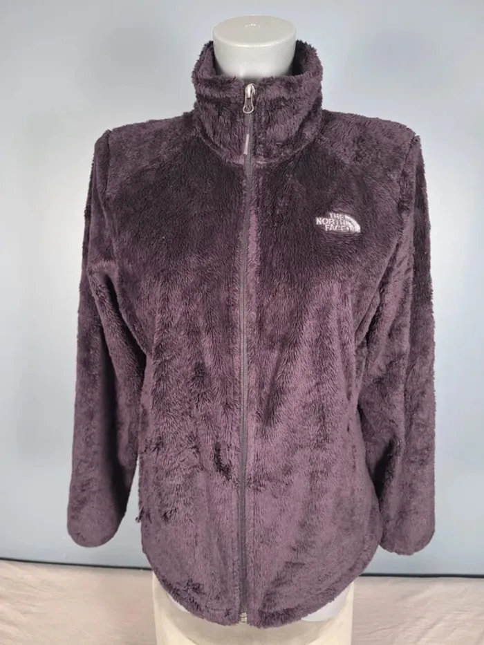 Veste polaire The North Face femme M – Mauve prune – style osito furry (615)