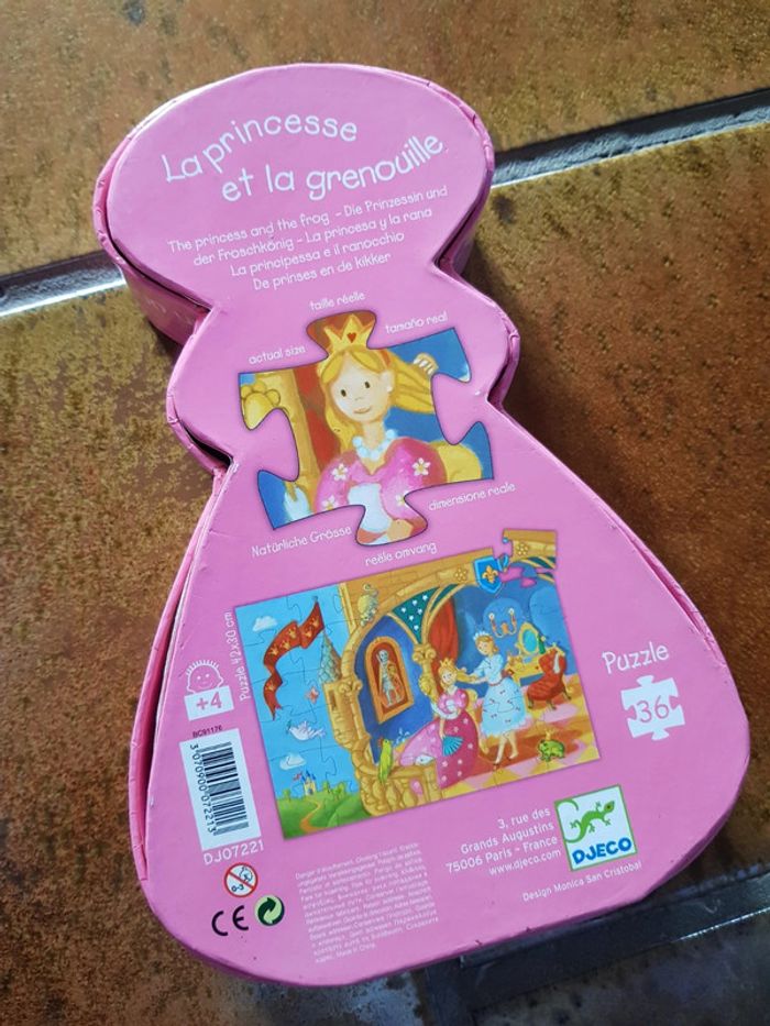 Puzzle la princesse et la grenouille djeco - photo numéro 2