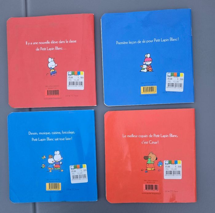 Lot de 4 livres Petit lapin Blanc - photo numéro 2