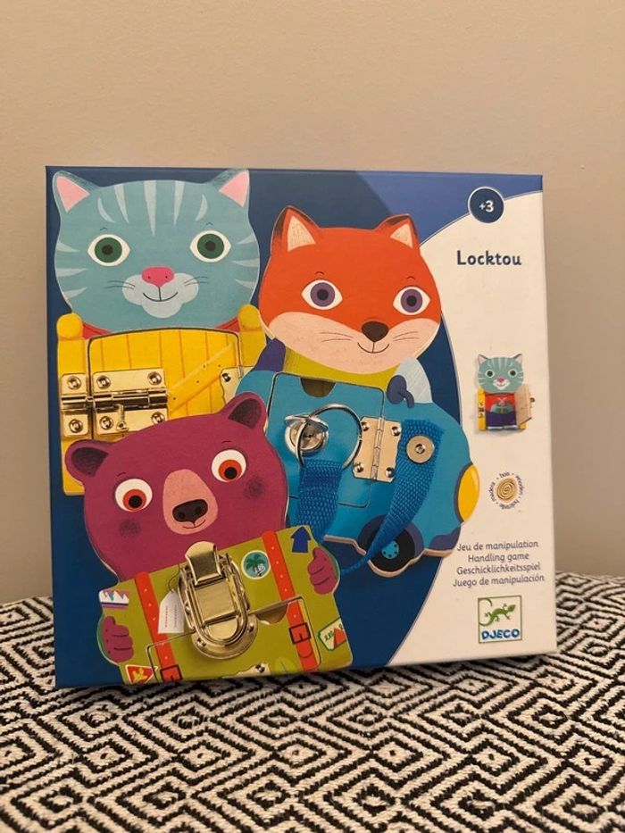 Djeco - Coffret éducatif - Jeu de manipulation Locktou - Dès 3 ans