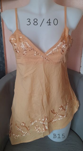 Top évasée sur le bas bretelles réglable taille 38/40