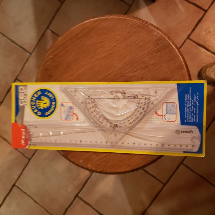 Kit  Géométrie  Gaucher 3 pièce