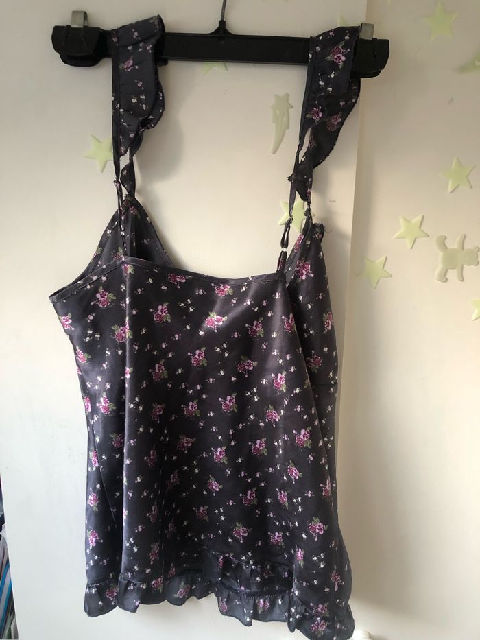 Débardeur à fleurs et volants - photo numéro 2