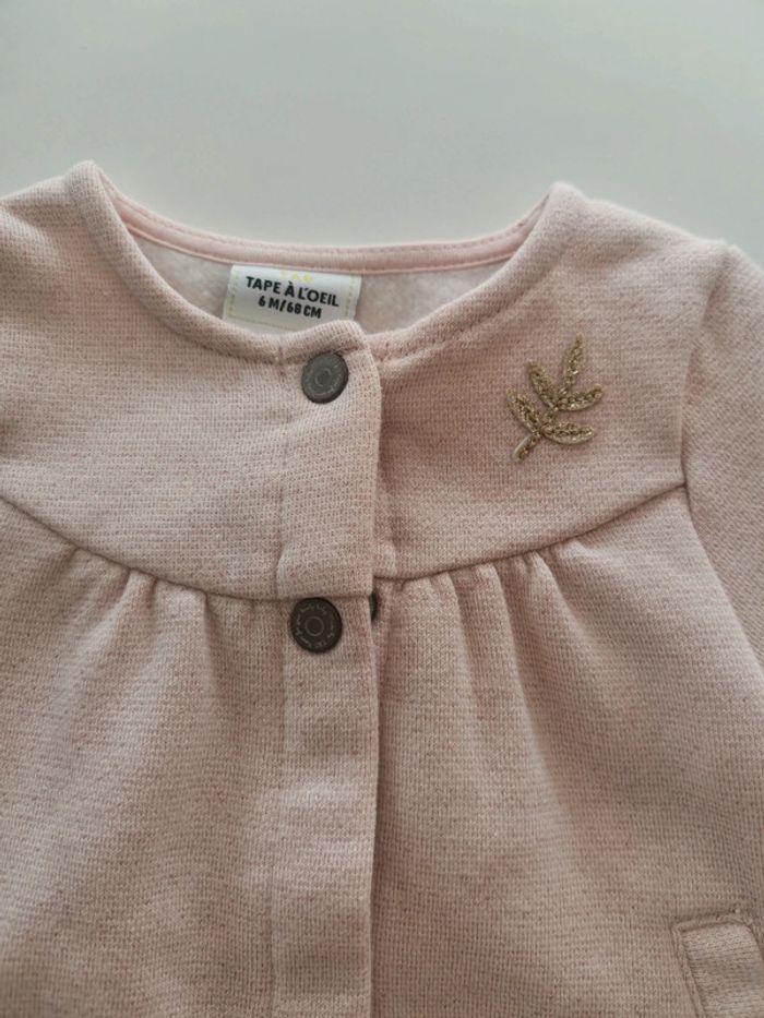 Gilet rose pâle - photo numéro 2