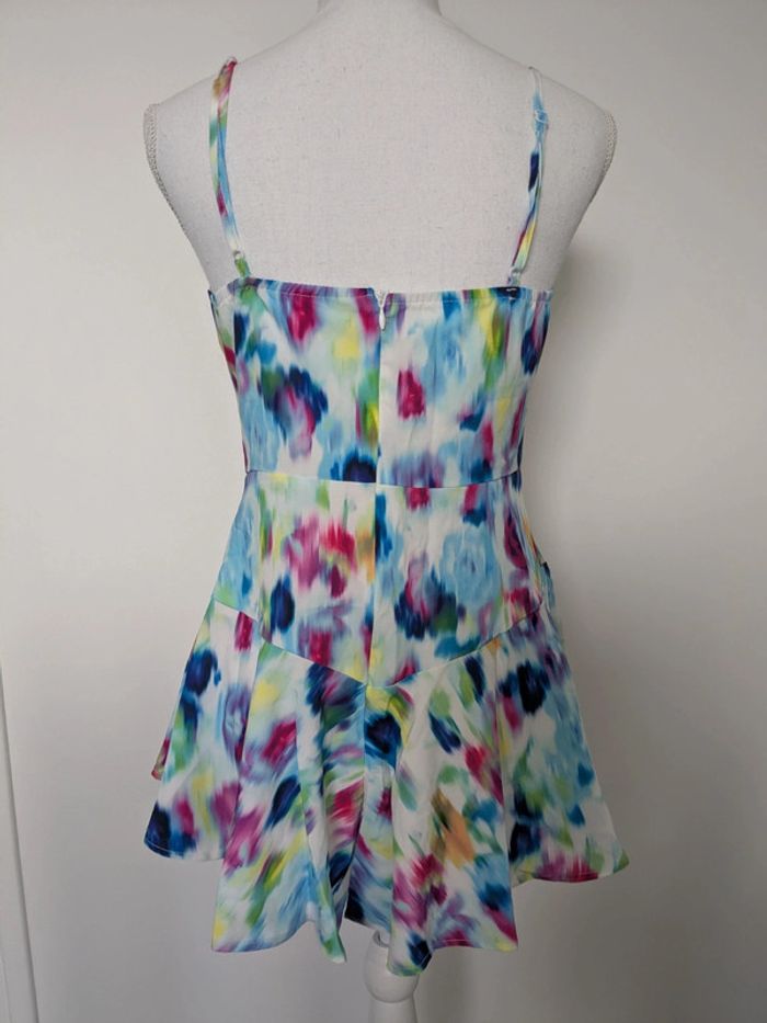 Combishort imprimé fleuri / fondu multicolore Taille M ou 38 - photo numéro 3