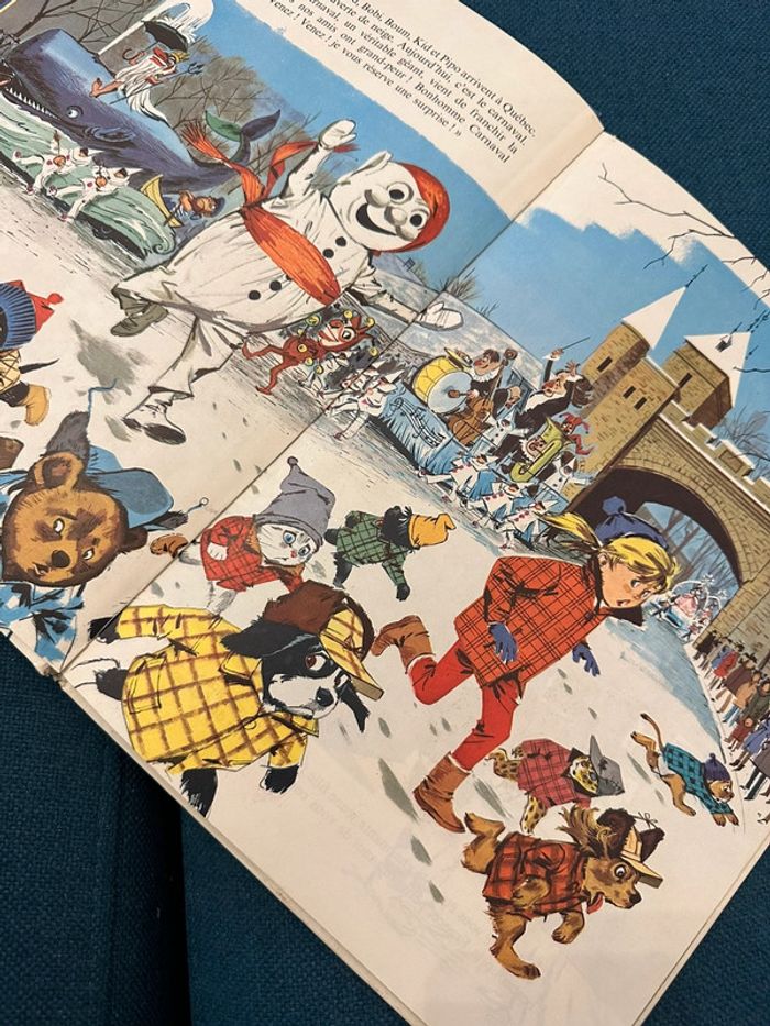 Livre rare ancien Caroline au Canada Pierre Probst Grands albums Hachette bleu - photo numéro 4