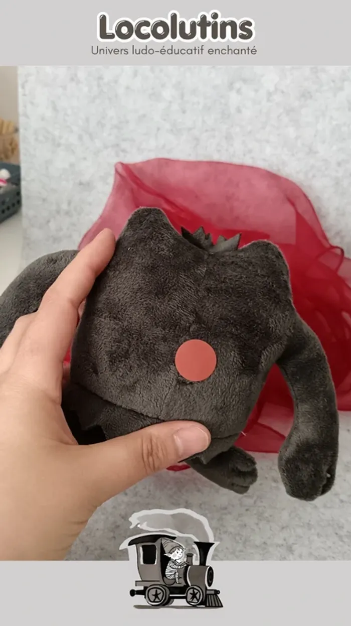 🚂 Peluche la couleur des émotions - peur - photo numéro 6