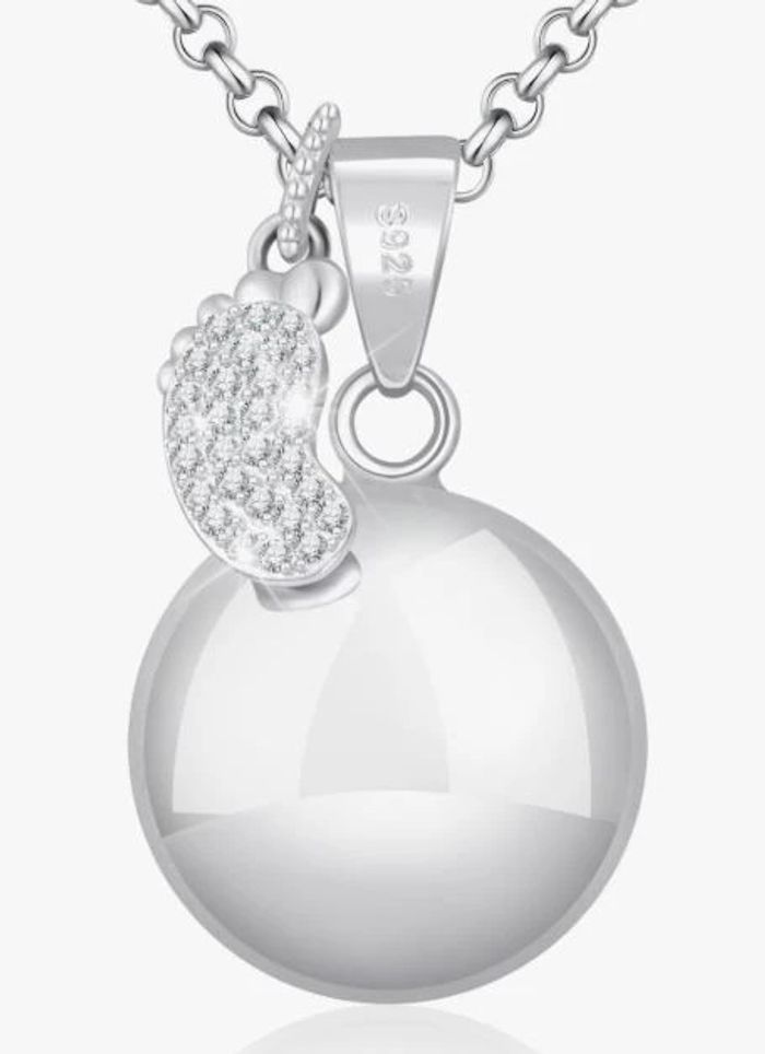 Collier Bola de Grossesse + pochette en satin