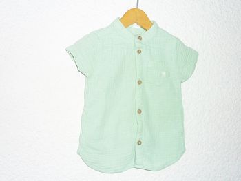 Chemise gaze de coton 9 mois