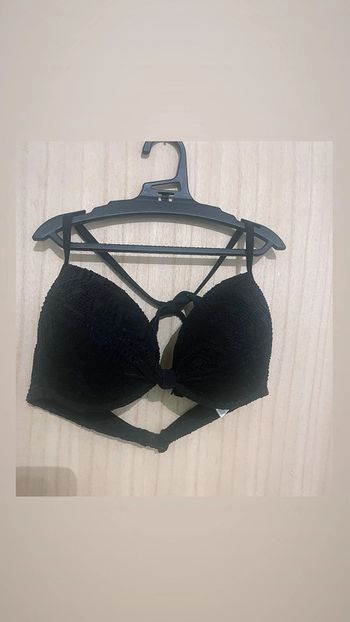 Haut de maillot de bain noir super push-up - 90C