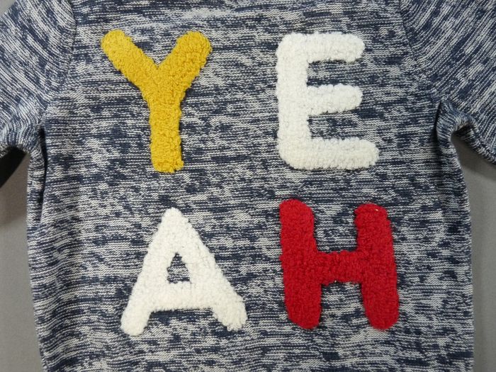 Pull tricot bleu gris Orchestra 9 mois 71 cm garçon - photo numéro 3