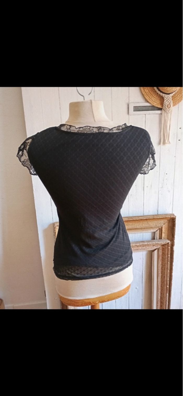 Beau top noir femme camaïeu