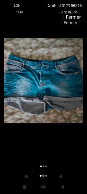 Short en jean