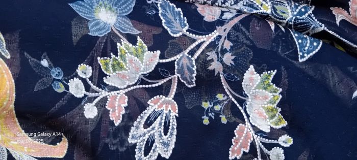 Blouse en voile motif floral coloré marine femme XXL janis & john - photo numéro 19