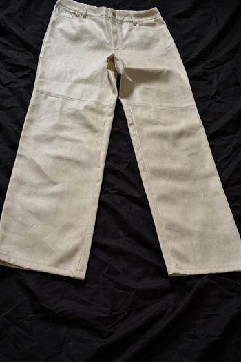 Pantalon simili cuir femme