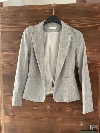 Veste de blazer courte grise