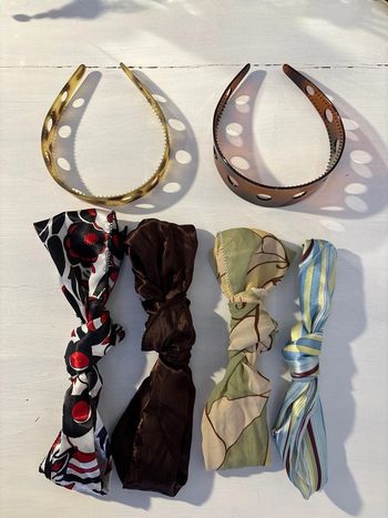 Lot de 4 bandeaux + 2 serres tête