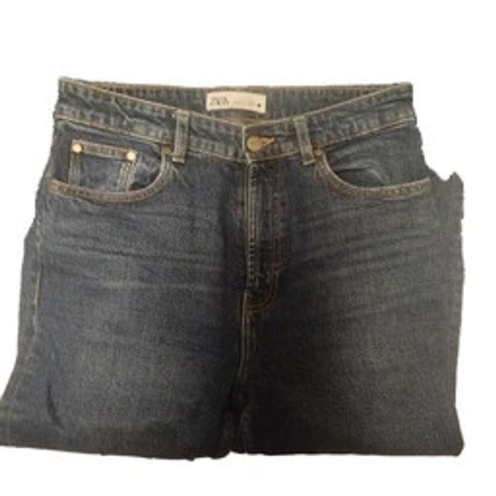 Jeans bleu marine basique - Zara - Taille 38 - photo numéro 2