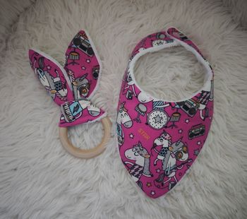 Anneau dentition + bavoir bandana