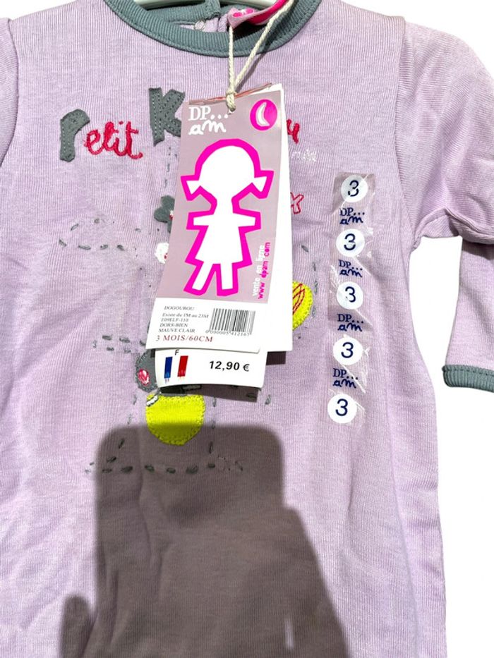 Pyjama bébé “Petit Kangourou” - Taille 3 mois - photo numéro 2