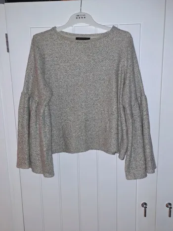 Marks and Spencer M&S Collection Jumper Top greys & white UK size UK 14 with bell