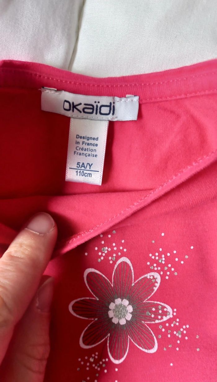 T-shirt rose okaidi t5 - photo numéro 2