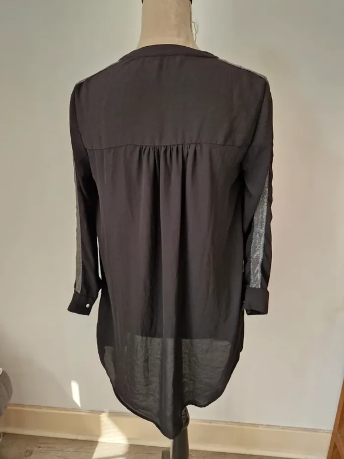 Robe tunique longue voile noir only taille 36 - photo numéro 4