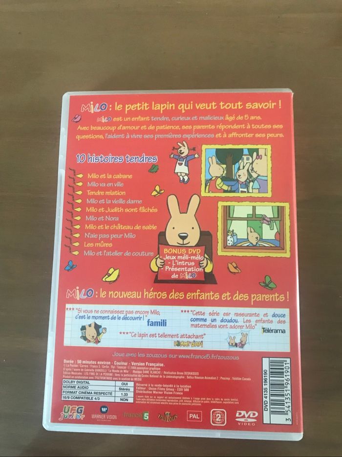 DVD Milo et ses amis Les zouzous - photo numéro 3
