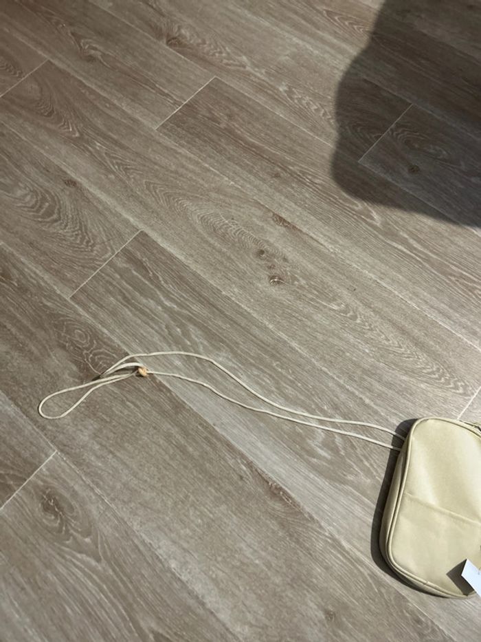 Pochette à bandoulière ficelle beige - photo numéro 3