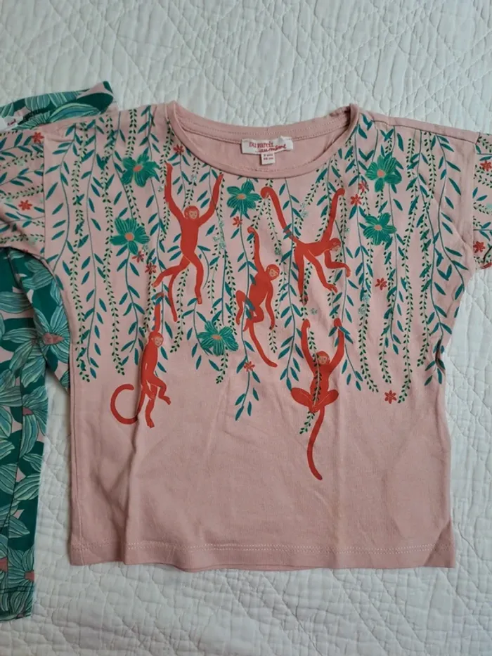 Ensemble DPAM legging + tee-shirt 3 ans🌺 - photo numéro 3