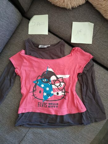 Tee-shirt manche longue hello kitty