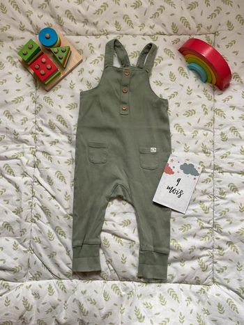 salopette légère côtelé kaki H&M 6/9 mois