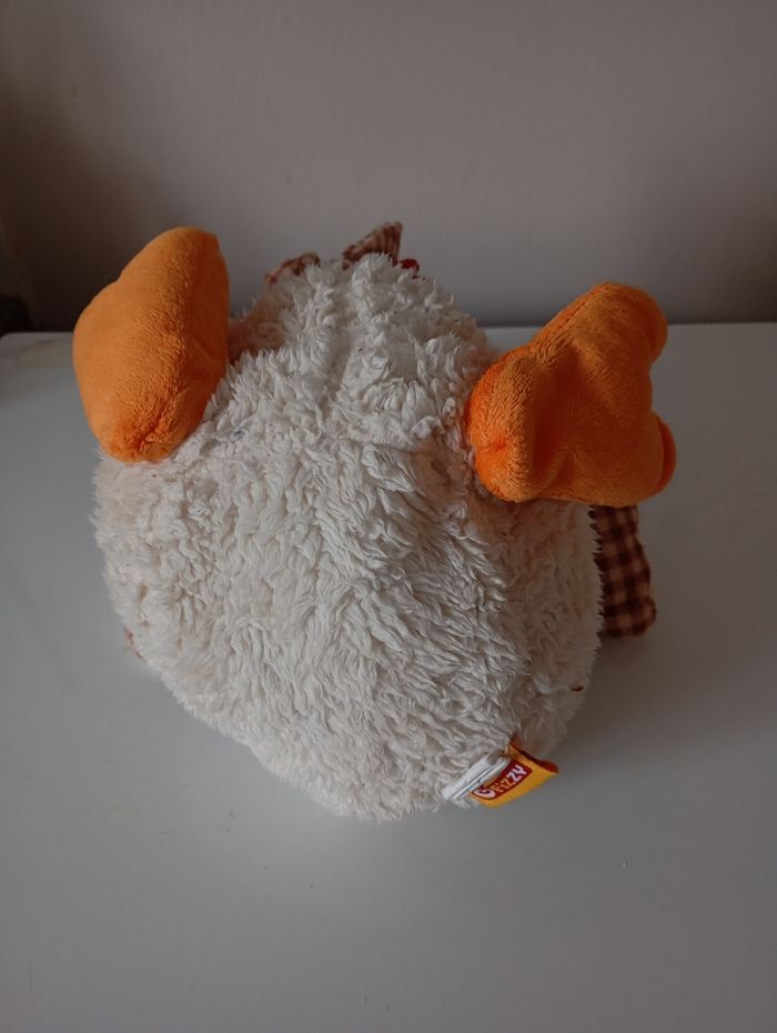 Peluche  poule  cocotte coq .  Sac avec anses . Très bon état - photo numéro 7