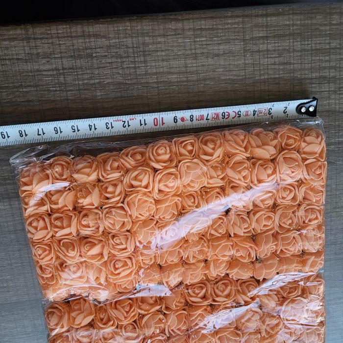 Lot de 144 roses orange pour activité créative - photo numéro 5