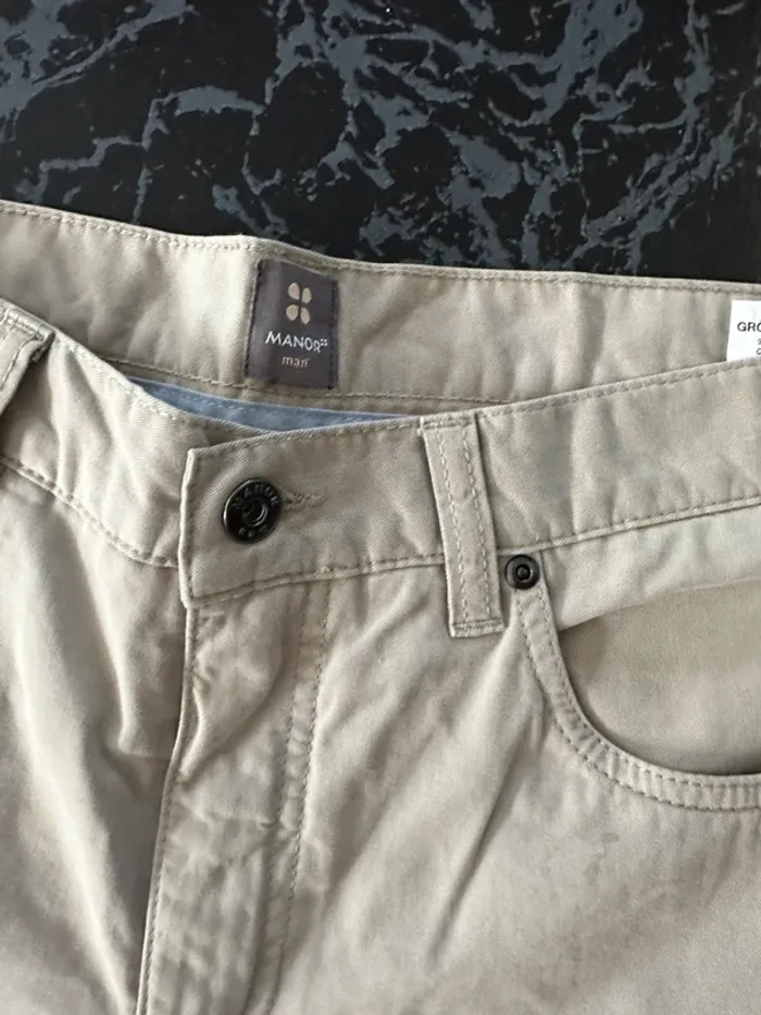 Pantalon manor beige W33L34 - photo numéro 2