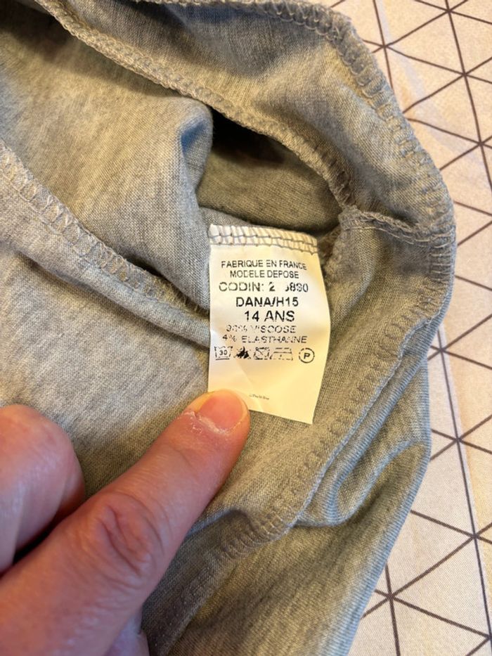 Bolero 14 ans gris chiné - photo numéro 2