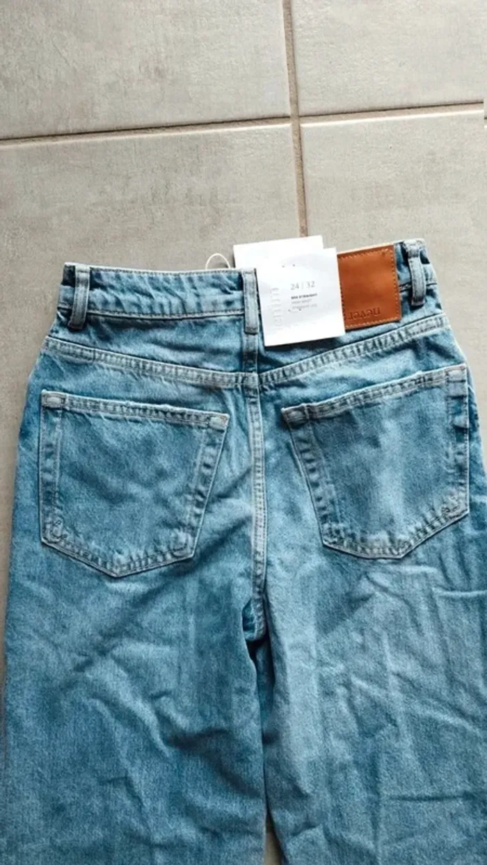 Jeans  straight taille  24/32  never  denim - photo numéro 9