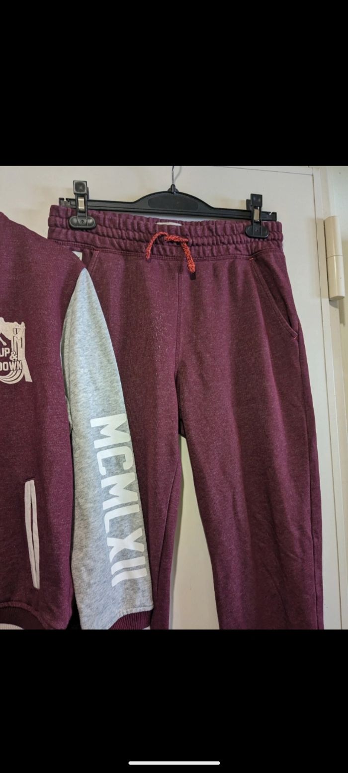 Bel ensemble jogging bordeaux Zara boys. Taille 12 ans. - photo numéro 3